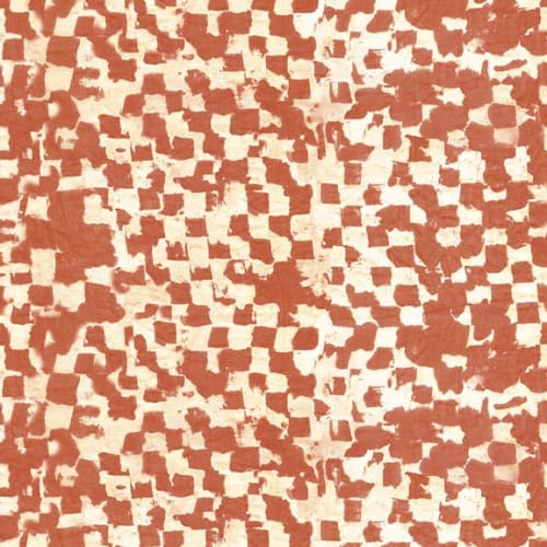 Tjap, Cinnamon | Fabric in Linens & Bedding by Philomela Textiles & Wallpaper