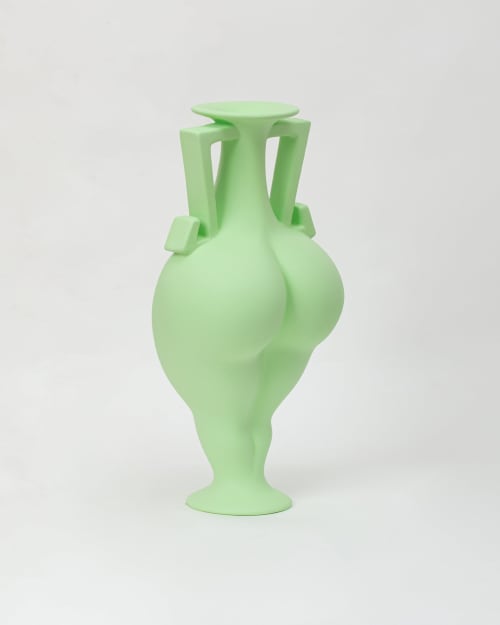 Paradise Green B-fora | Vases & Vessels by OM Editions