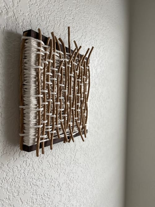 Woven Tile- Earth Series no. 8 | Wall Sculpture in Wall Hangings by Mpwovenn Fiber Art by Mindy Pantuso
