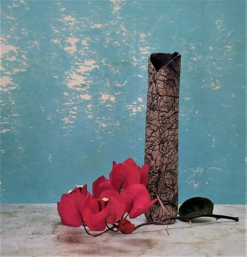 Tall Ceramic Flower Vase, Table Rustic Centerpiece | Vases & Vessels by YomYomceramic