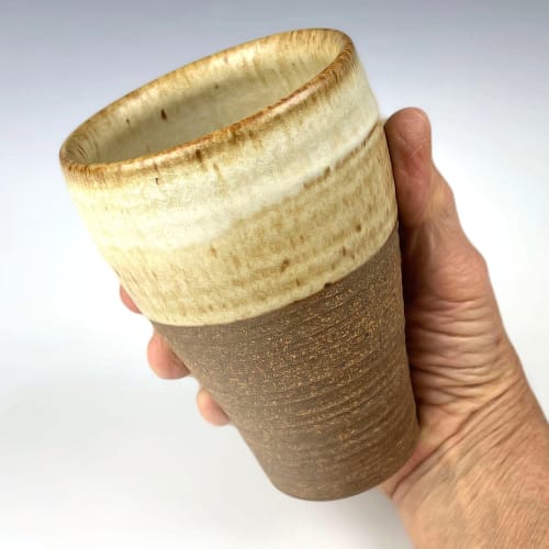 COMFORT CUP in Antique White | Drinkware by BlackTree Studio Pottery & The Potter's Wife