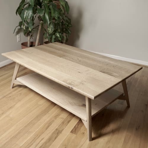 Rectangular Table with Shelf | Coffee Table in Tables by Crafted Glory