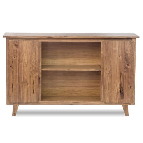 Mid Century Modern Credenza Cabinet in Solid Walnut | Storage by ROMI