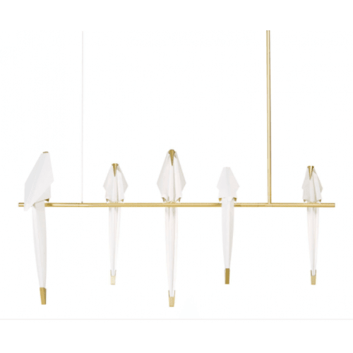 Alan Mizrahi QZ8113 Perch bird chandelier | Chandeliers by Alan Mizrahi Lighting Design