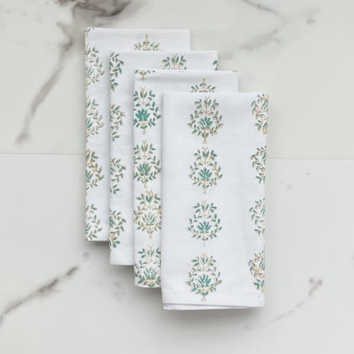 Dinner Napkins (set of 4) - Lotus, Neutral & Saltwater | Linens & Bedding by Mended