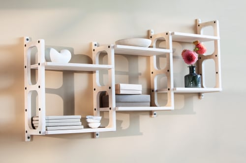 Wall shelf, Wooden shelves, Mid century modern shelf | Storage by Plywood Project