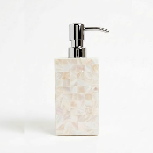 Mother of Pearl Soap Dispenser | Toiletry in Storage by Rikan