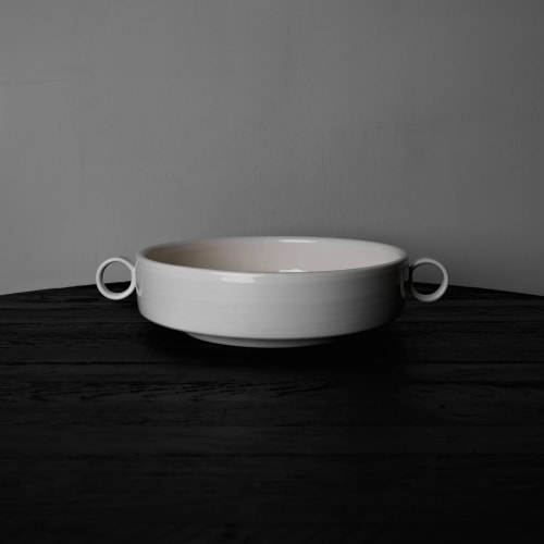 Loops Bowl Bianco Panna Medium