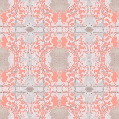 Mirror, Shrimp | Fabric in Linens & Bedding by Philomela Textiles & Wallpaper