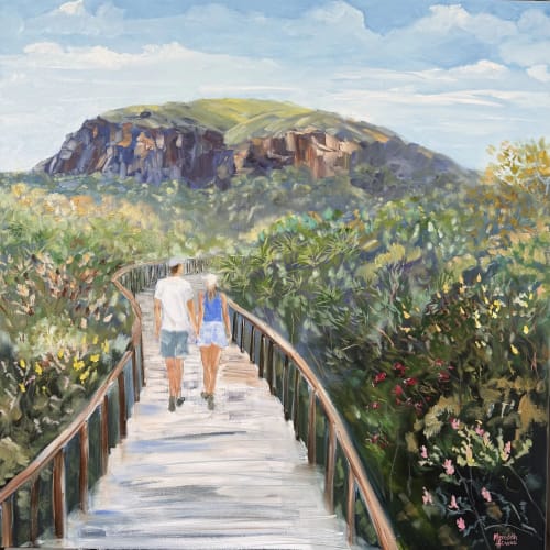 Mount Coolum | Oil And Acrylic Painting in Paintings by Meredith H