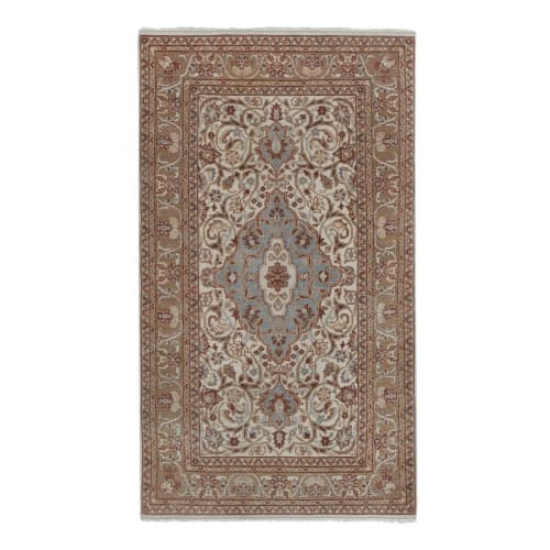 Mid-Century Modern Anatolia Faded Colors Low Pile Rug with | Rugs by Vintage Pillows Store