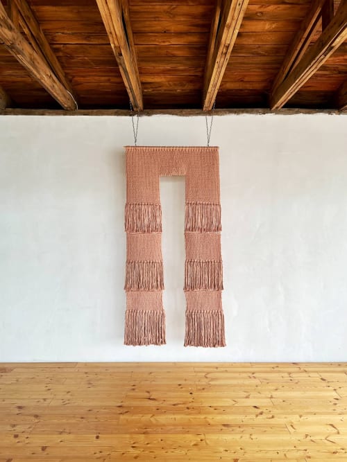 Portal | Blush Pink | Wall Hangings by Dörte Bundt