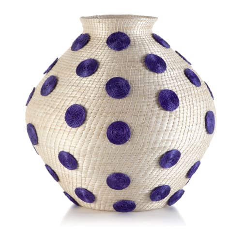 spotted large bulbous vase cream | Vases & Vessels by Charlie Sprout