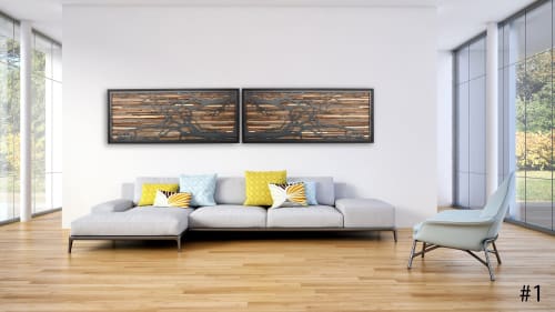 Mirrored Tree Branch: Metal Tree sculpture | Wall Sculpture in Wall Hangings by Craig Forget