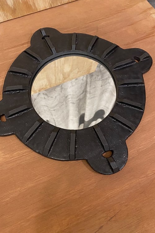 Mirror 002 Black | Decorative Objects by Roy Ceramics