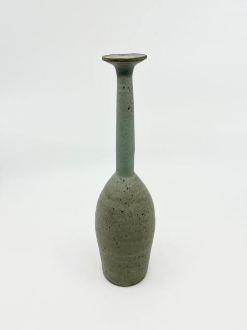 Blue speckled bottle No. 4 | Vase in Vases & Vessels by Dana Chieco
