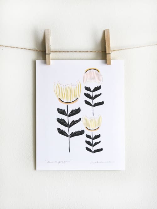 Desert Poppies Print | Prints by Leah Duncan