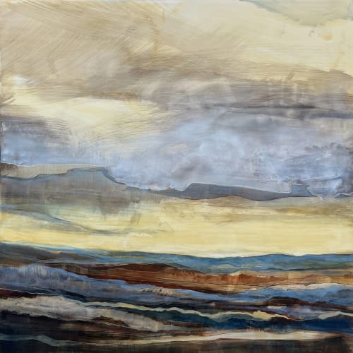 Large Square IV (36x36") | Paintings by Caroline A