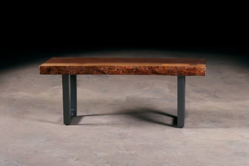 Live Edge Black Walnut Bench | Benches & Ottomans by Urban Lumber Co.