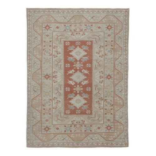 Vintage Turkish Rug from Milas, Traditional Beige Rugs | Rugs by Vintage Pillows Store