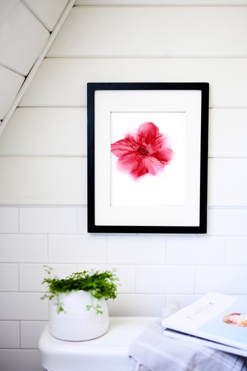 crimson drift| abstract original art | Watercolor Painting in Paintings by Megan Spindler