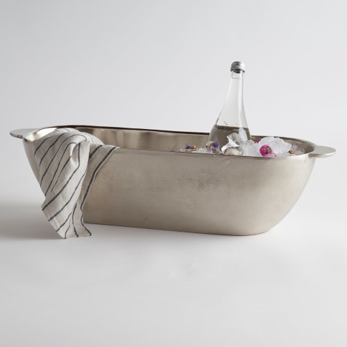 Nickel Trough | Decorative Tray in Decorative Objects by The Collective