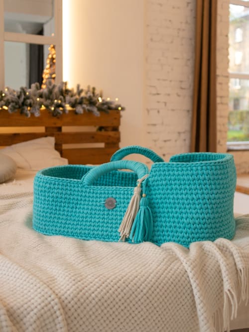 Mint XL Moses Basket for Nests and Loungers | Beds & Accessories by Anzy Home