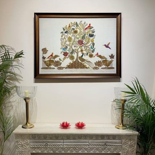 Tree Of Life Handmade Wall Hanging | Yggdrasil Hand Crafted | Embroidery in Wall Hangings by MagicSimSim