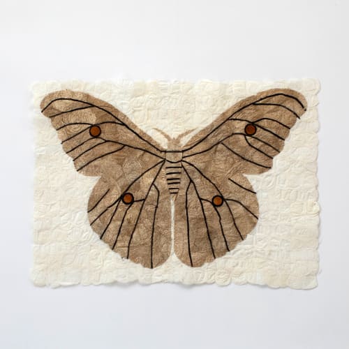 Wild Silk Moth - Natural | Wall Hangings by Tanana Madagascar