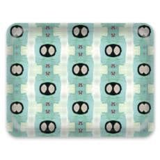 Decorative Tray: Heliodor, Aqua | Serving Tray in Serveware by Philomela Textiles & Wallpaper