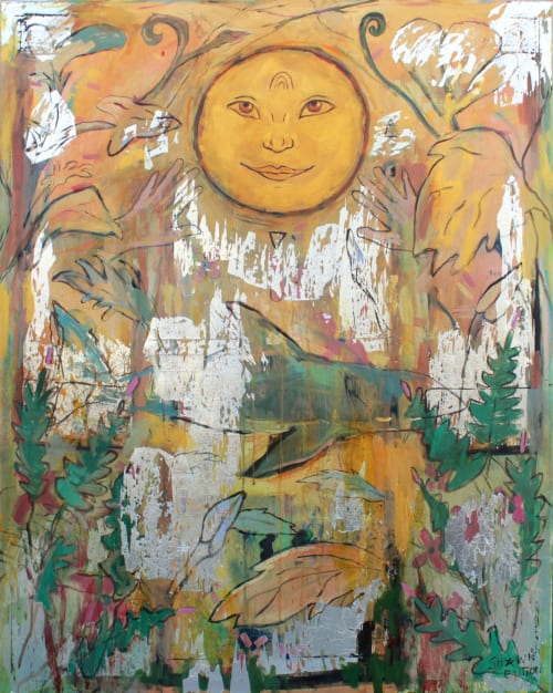 Sun Shark | Oil And Acrylic Painting in Paintings by Shawn Button