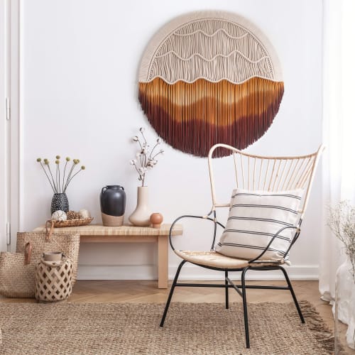 Circular Fiber Art Collection - OASIS | Tapestry in Wall Hangings by Rianne Aarts