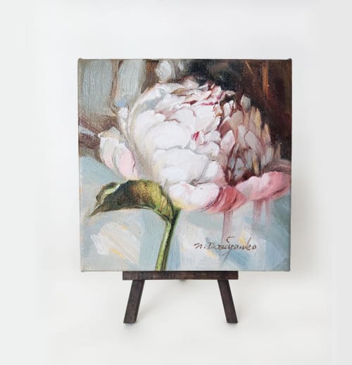 Small painting flowers on canvas original, Art painting | Oil And Acrylic Painting in Paintings by Natart