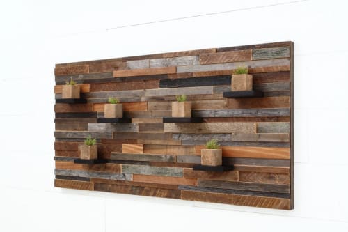 Floating wood shelves: floating shelves artwork | Wall Sculpture in Wall Hangings by Craig Forget