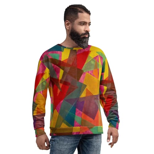 Unisex Sweatshirt - In The Wine Glass - Geometric Abstract | Work by Eman's Gallery