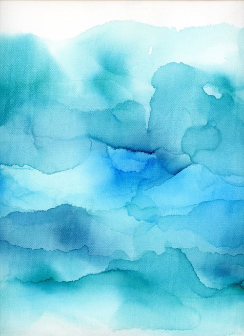 spoondrift [ spray off the ocean ] | abstract original art | Mixed Media in Paintings by Megan Spindler