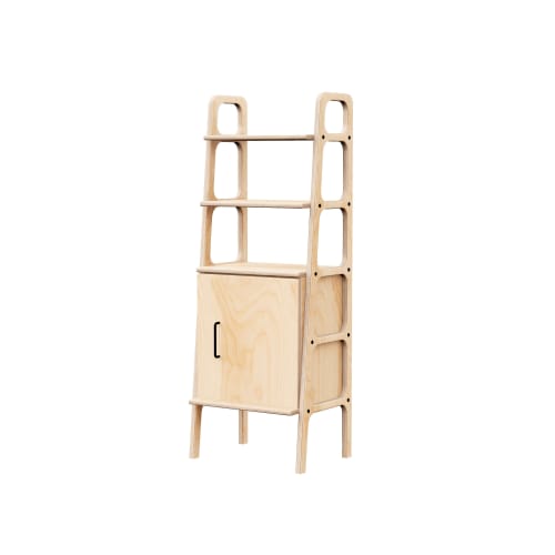 Mid century modern bookcase, Midcentury ladder shelf bookcas | Book Case in Storage by Plywood Project