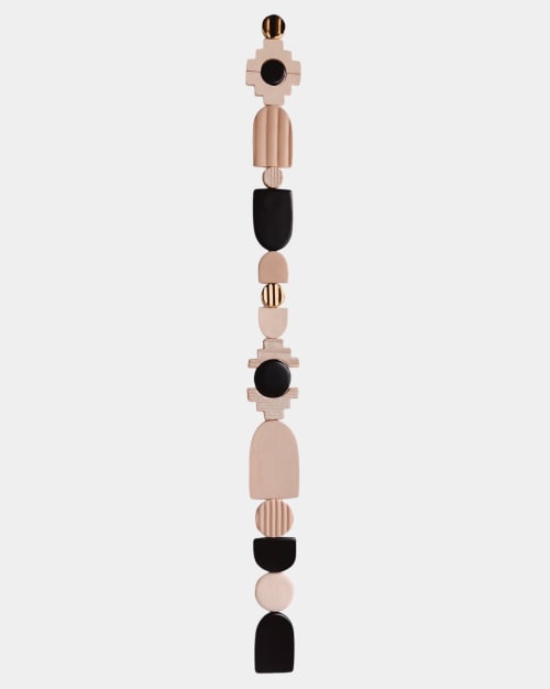 Large Wall Hanging - Speckled Sand Black Colorway | Wall Sculpture in Wall Hangings by Eliana Bernard