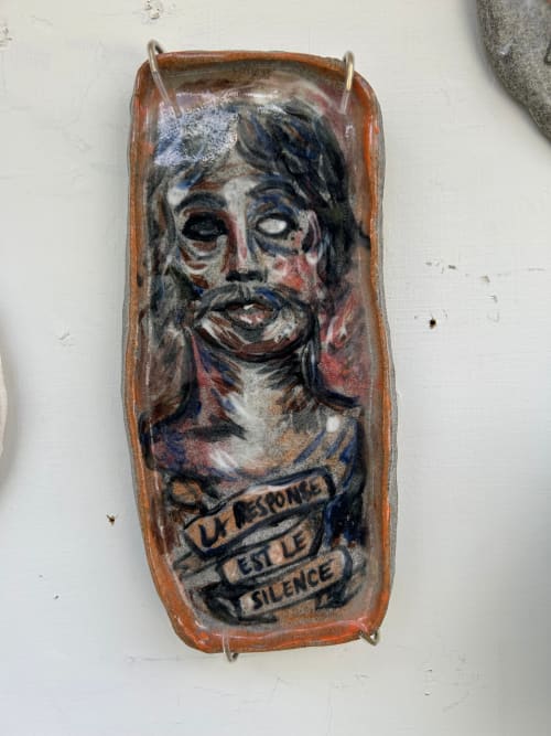 La Response Est Le Silence | Decorative Plate in Decorative Objects by Eric Farache Artist