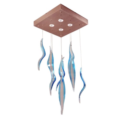 Alan Mizrahi AM2232 Volare Glass Chandelier | Chandeliers by Alan Mizrahi Lighting Design
