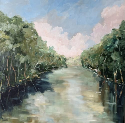 Murray River Dreaming | Oil And Acrylic Painting in Paintings by Meredith H