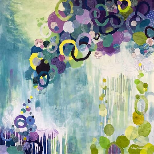 Spanning the Gap | Mixed Media in Paintings by Kathy Ferguson Art
