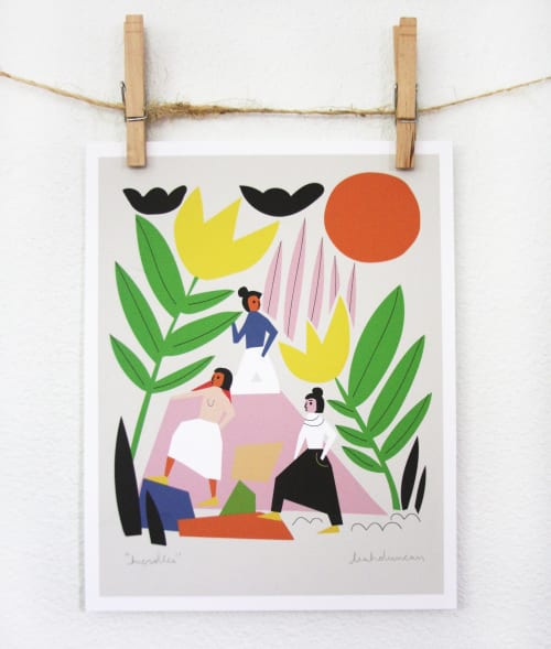 Hurdles Print | Prints by Leah Duncan
