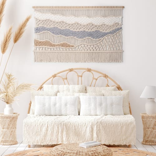 Horizontal Macrame Wall Hanging - LARA | Wall Hangings by Rianne Aarts / Teddy and Wool Studio