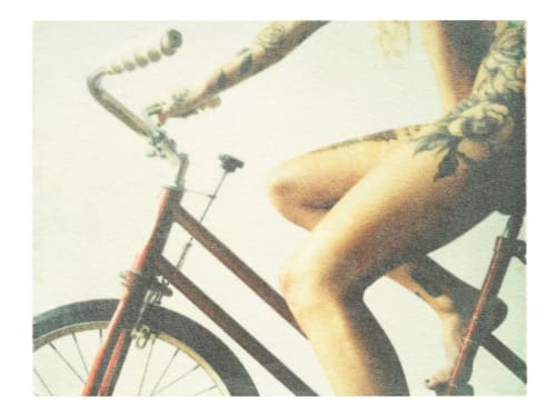 Designer red bicycle | Photography by She Hit Pause