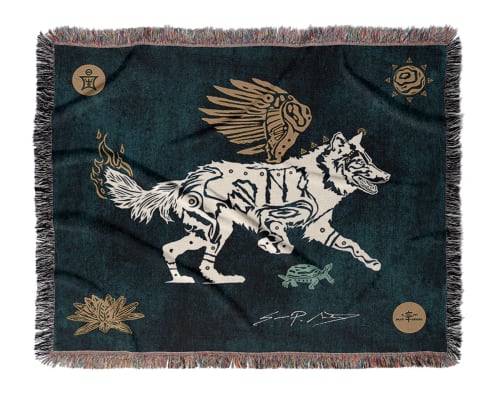 AEON Wolf Blanket | Linens & Bedding by Sean Martorana