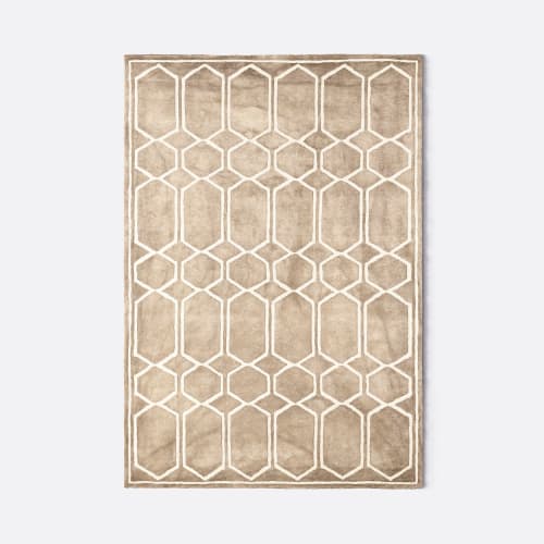 Tie Dye Beige Rug | Work by District Loom
