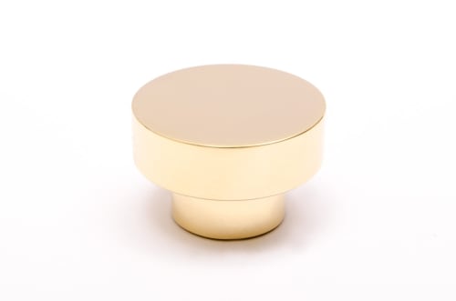 Dot 30 Polished Brass Knob | Hardware by Windborne Studios