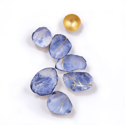 Indigo + Gold print - LIMITED EDITION | Prints by Elisa Sheehan