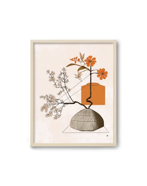 Crockery Ikebana #1 - Modern Botanicals | Prints by Birdsong Prints